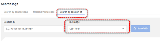 Search by session ID